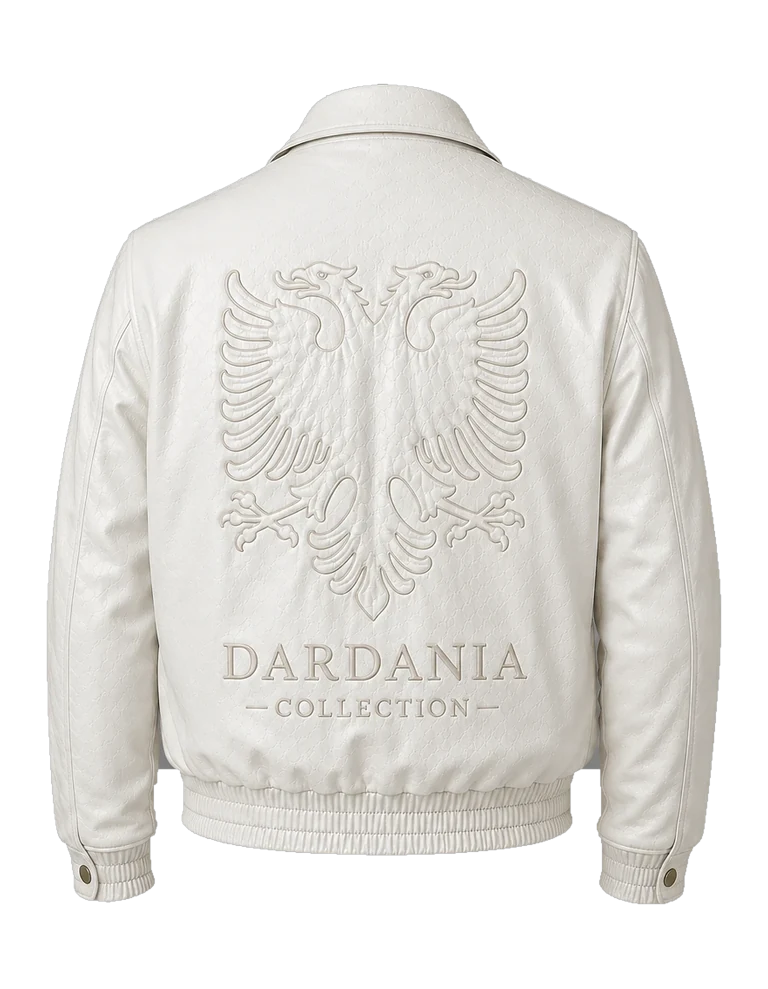 Dardania Leather in Bardh, back view