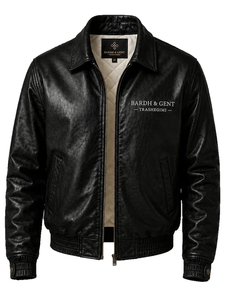 Dardania Leather Jacket in Zi, front