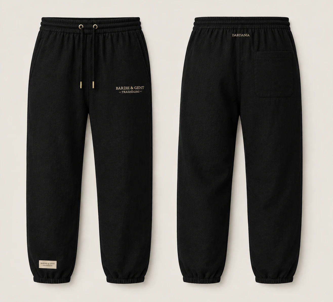 Dardania Track Pant — front and back