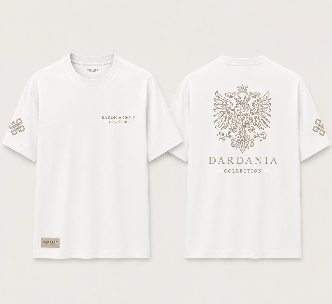 Dardania Eagle Tee — front and back
