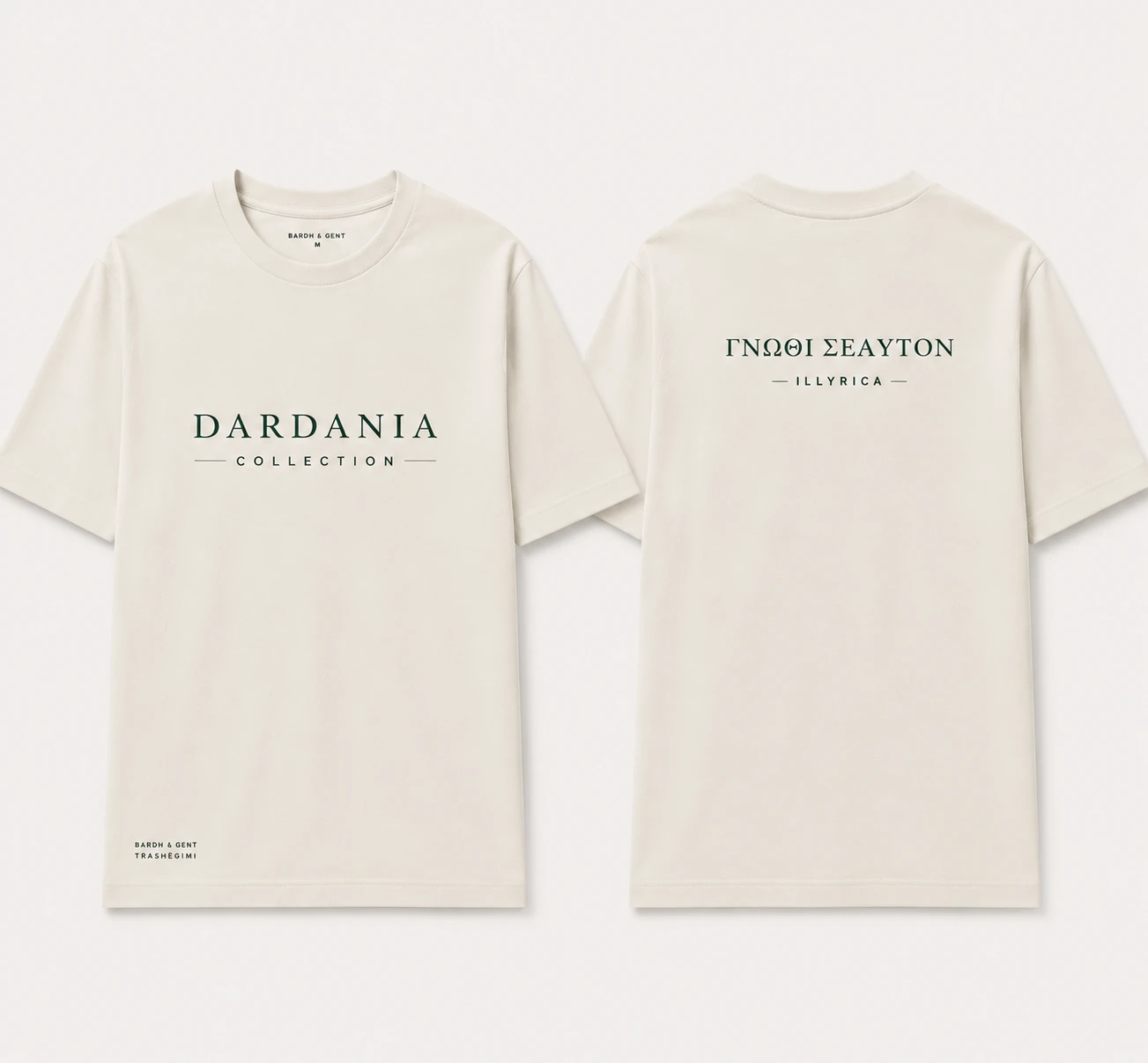 Dardania Collection Tee — front and back