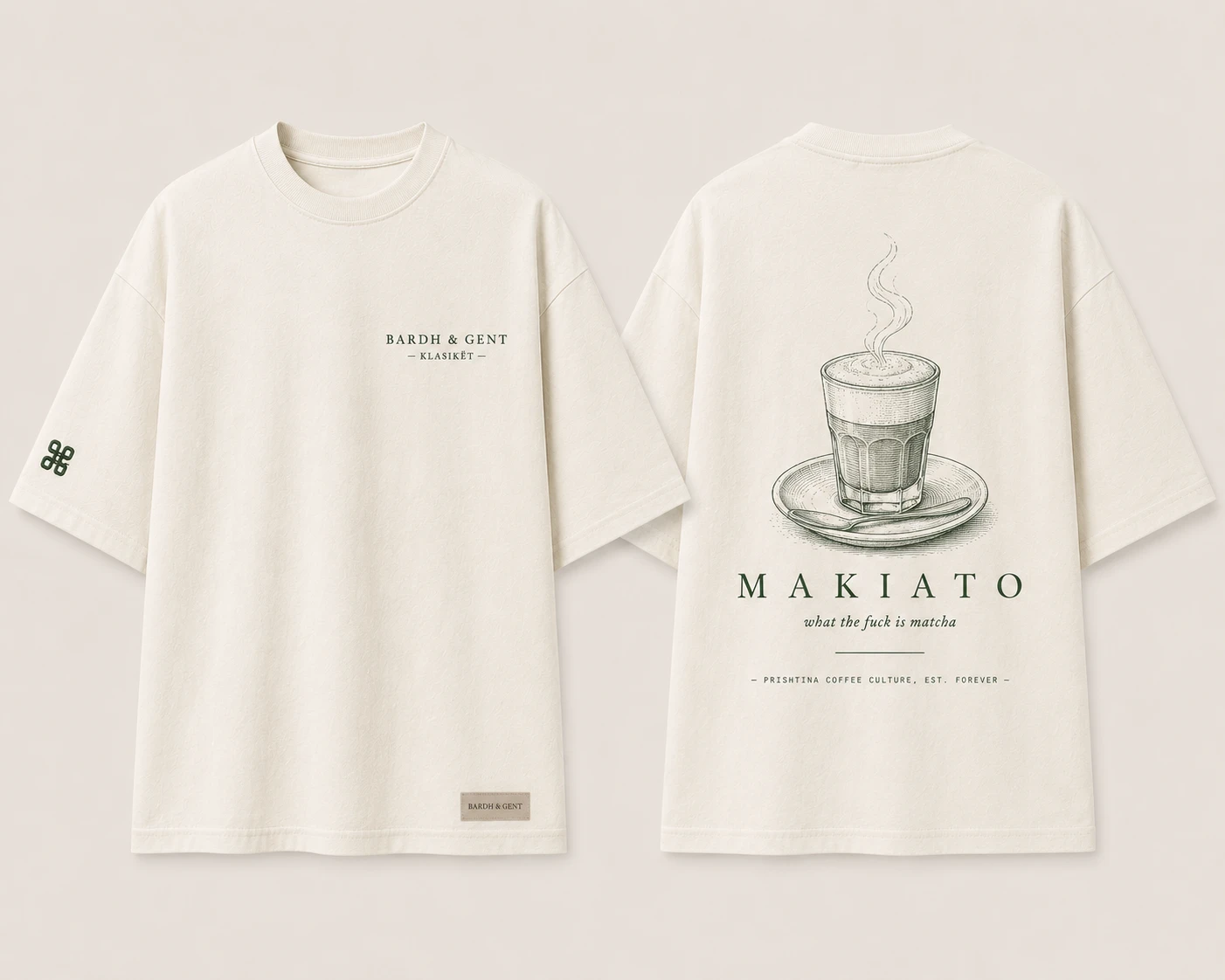 Makiato Tee — front and back