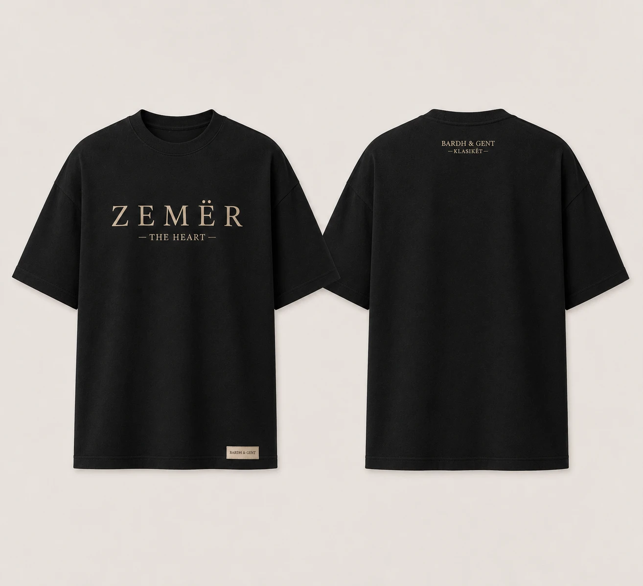 Zemër Tee — front and back